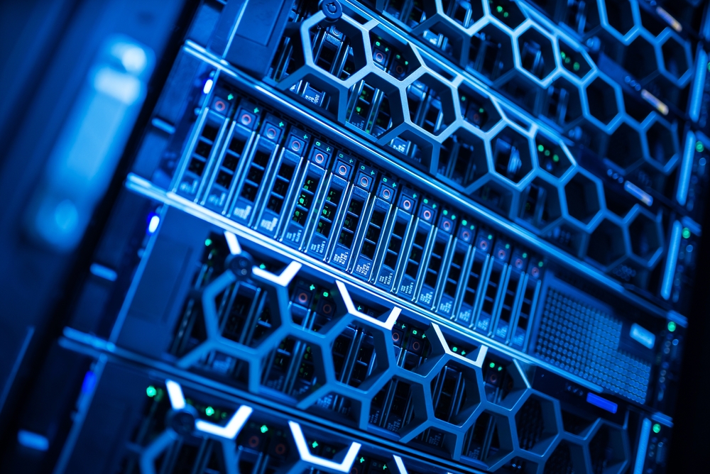 Serverrack in computerruimte